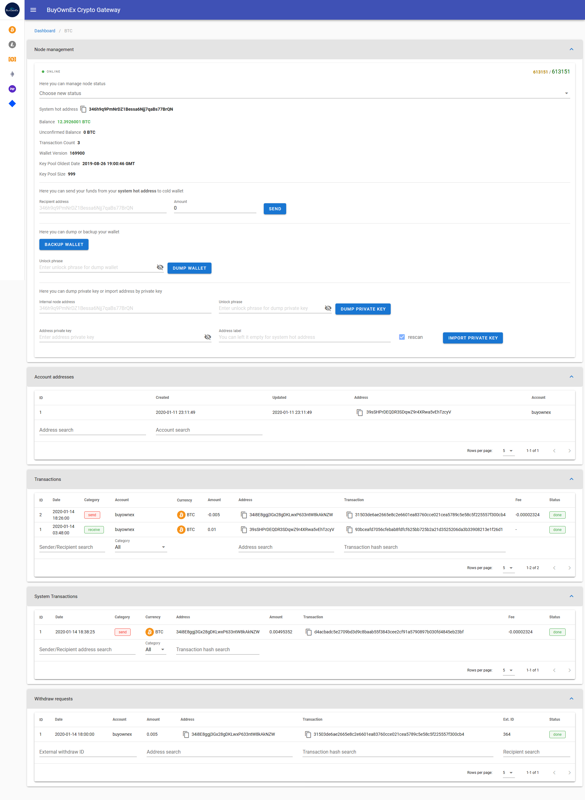 BuyOwnEx Crypto Gateway